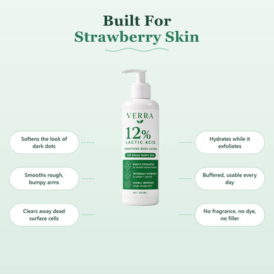 VERRA 12% Lactic Acid built for strawberry skin