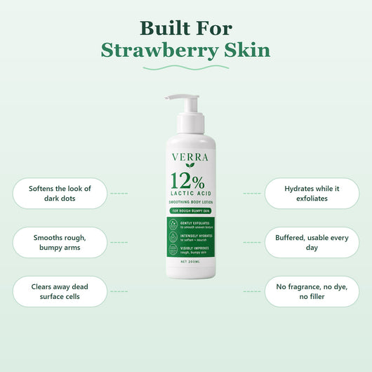 VERRA 12% Lactic Acid built for strawberry skin